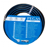 Шланг прямой с фитингами Pegas 6/12, 15 м, резиновый