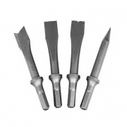 Зубила с шестигранным хвостовиком AT‑2003/H TNT с юбкой (набор из 4х штук)