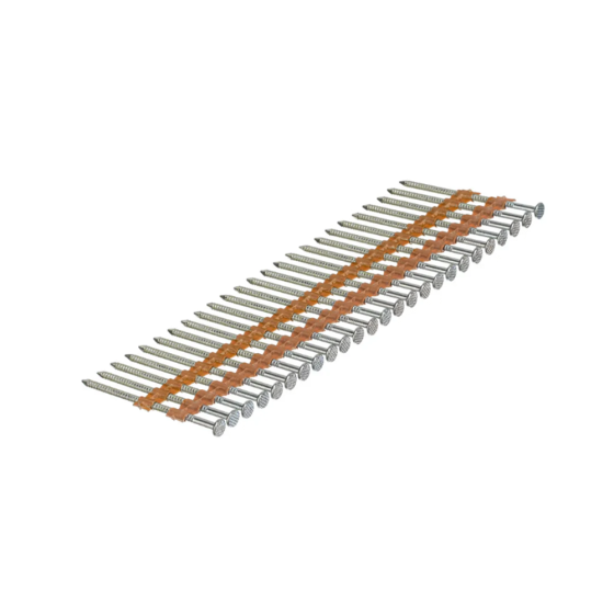 Гвоздь реечный 21 градус 2.8х60 ершеный оцинкованный EG (R) / 5400шт // Mainpack