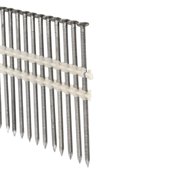 Гвозди реечные 21 градус 28/50 ершеные оцинкованные / 6000шт // Mainpack