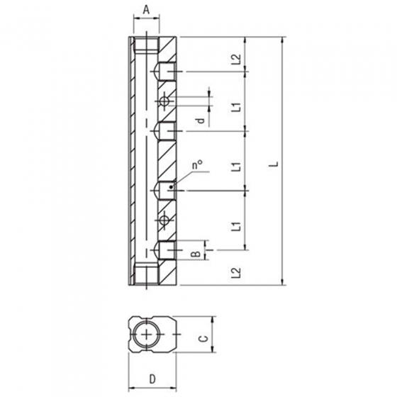 Коллектор алюминиевый Aignep 060470011AKAG