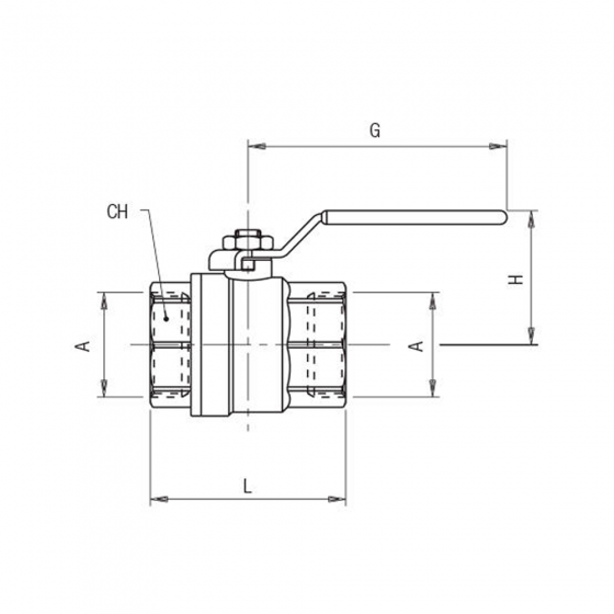 Кран шаровой Aignep 0606700001, муфтовый с внутренней резьбой G1/2"