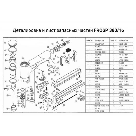 Запчасть к Frosp 380/16 (№2), Кольцо уплотнительное [O-ring]