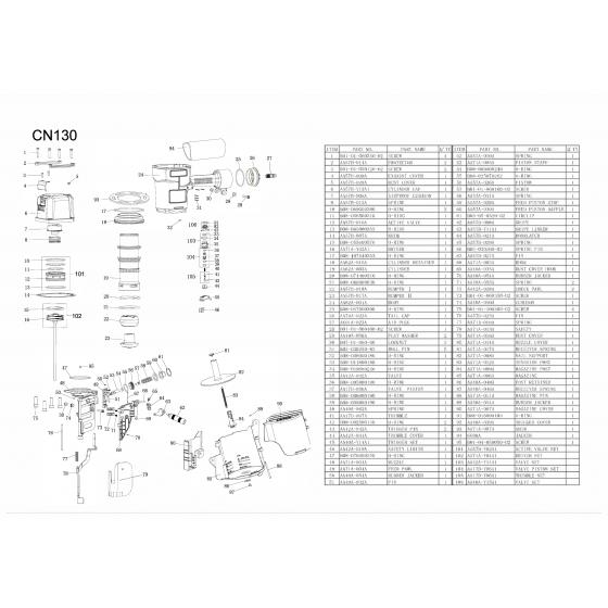 Бампер наружный (№23) для FROSP CN-130