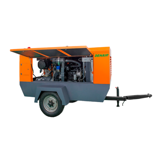 Дизельный компрессор DENAIR DACY-9/15 передвижной