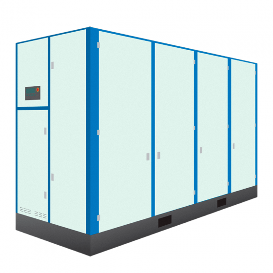 Винтовой компрессор DALI EN-110/8 II-F двухступенчатый энергоэффективный