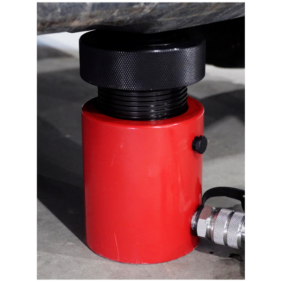 Домкрат гидравлический, однополостной, с фиксирующей гайкой 30 т, ход 50 мм [HRH-CY0200007]