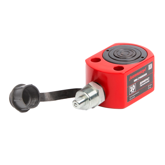 Домкрат гидравлический, телескопический, однополостной 10 т, ход 25 мм [HRH-CY0201020]