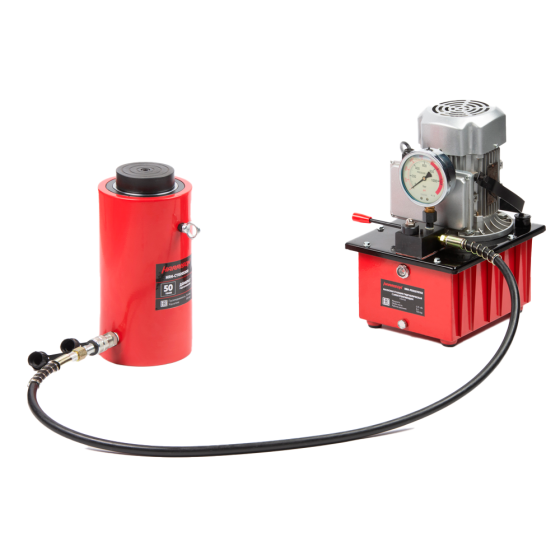 Домкрат гидравлический, телескопический, однополостной 50 т, ход 300 мм [HRH-CY0205300]