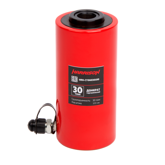 Домкрат гидравлический с полым штоком, однополостной 30 т, ход 100 м [HRH-CY06030100]
