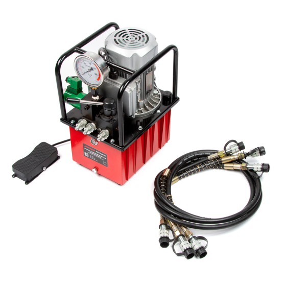 Насосная станция гидравлическая с электроприводом, 3 выхода, дистанционное упр. 0,75 [HRH-PE02070702]