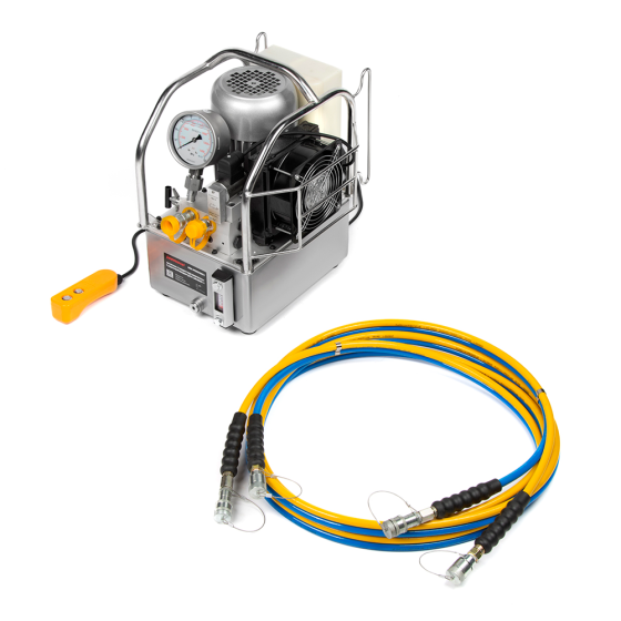 Насосная станция гидравлическая с электроприводом для гайковерта,1,1 кВт, 700 бар, 5 л [HRH-PE0370050]