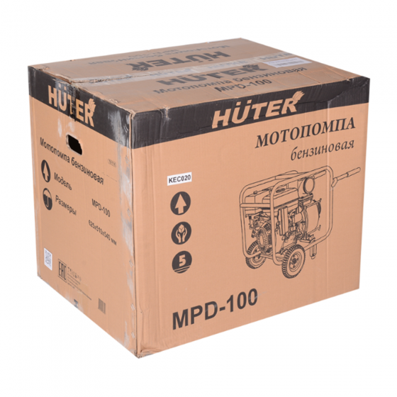 Мотопомпа HUTER MPD-100