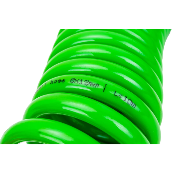 Шланг полиурет. спиральный ф 8/12 мм c быстросъемн. соед. ECO (длина 10 м) (AHU-1080)