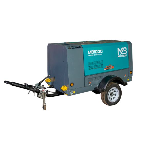 Винтовой дизельный компрессор Master Blast MB-100В-10 на шасси