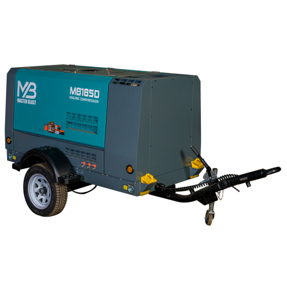 Винтовой дизельный компрессор Master Blast MB-185D-7 на шасси