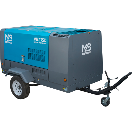 Винтовой дизельный компрессор Master Blast MB-275D на шасси