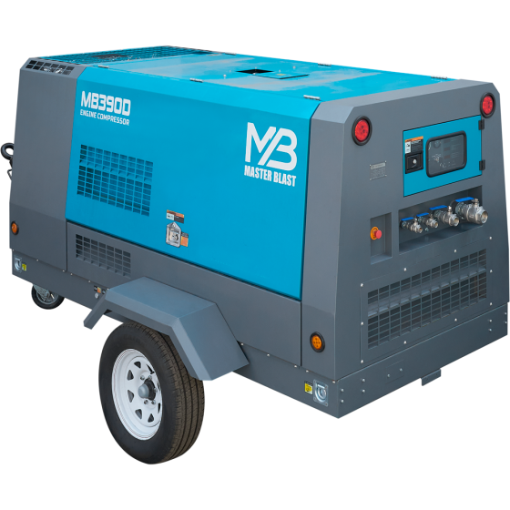 Винтовой дизельный компрессор Master Blast MB-390D-15 на шасси