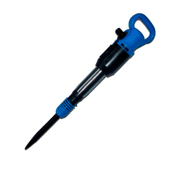 Пневматический отбойный молоток МОП-4ПР (ТЗК) с одинарной рукояткой, с пластиковым ВРМ и пластиковой рукояткой