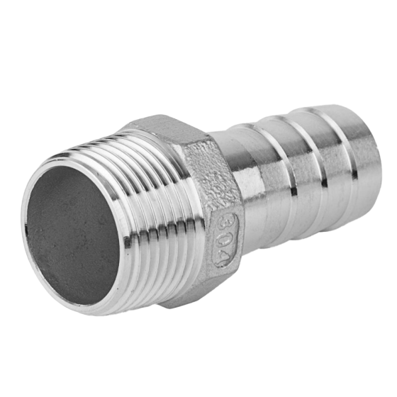 Штуцер под шланг НР DN-25 (1" х 20mm) AISI316 [НФ-00011390]