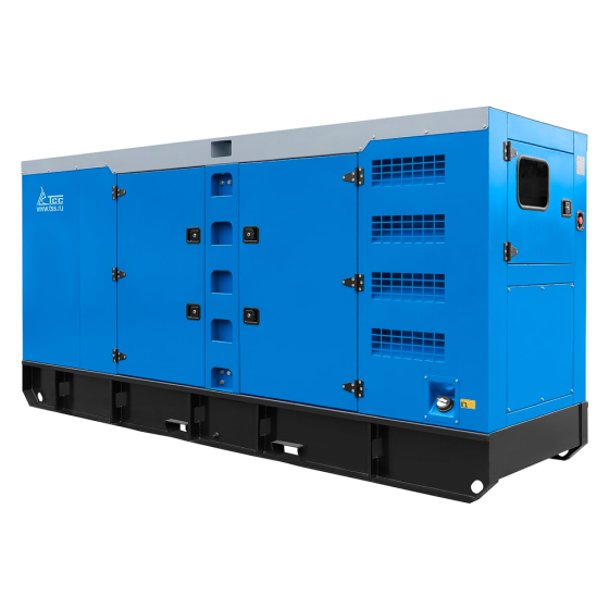 Дизельный генератор ТСС АД-300С-Т400-1РКМ26 в шумозащитном кожухе