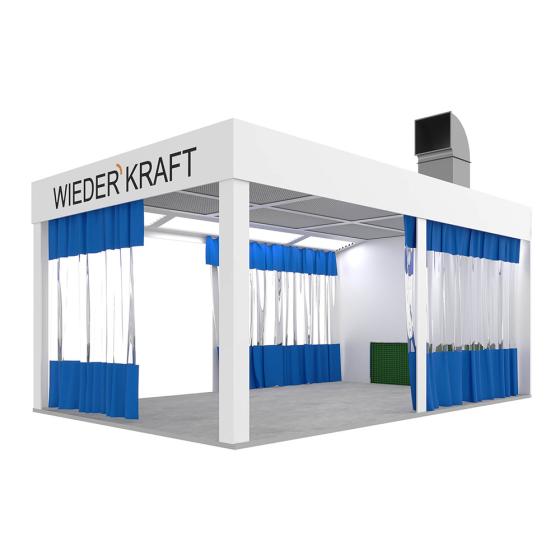 Пост подготовки к окраске с диагональным потоком воздуха WDK-410